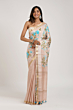 Silk Linen Saree with Embroidery Work & Blouse Piece - Premium Elegant Look