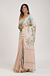 Silk Linen Saree with Embroidery Work & Blouse Piece - Premium Elegant Look