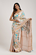 Silk Linen Saree with Embroidery Work & Blouse Piece - Premium Elegant Look