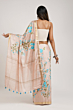 Silk Linen Saree with Embroidery Work & Blouse Piece - Premium Elegant Look