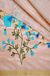 Silk Linen Saree with Embroidery Work & Blouse Piece - Premium Elegant Look