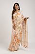 Silk Linen Saree with Embroidery Work & Blouse Piece - Premium Elegant Look