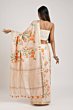 Silk Linen Saree with Embroidery Work & Blouse Piece - Premium Elegant Look