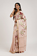 Silk Linen Saree with Embroidery Work & Blouse Piece - Premium Elegant Look