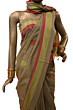 Handloom Anwa saree | Earthy Brown