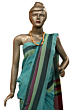 Handloom Anwa saree | Teal Blue