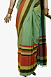Handloom Anwa saree | Sage Green