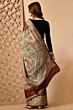 Pure Handloom Tussar Gicha Silk Saree - Madhubani Hand Painted