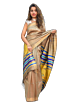 Handwoven Tussar Silk Saree with Extra Weft Design