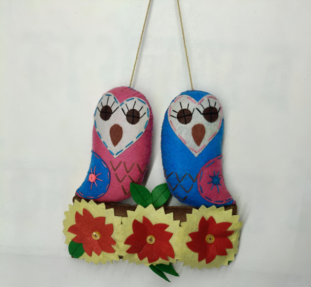handmade decorative wall hanging  birds toys 