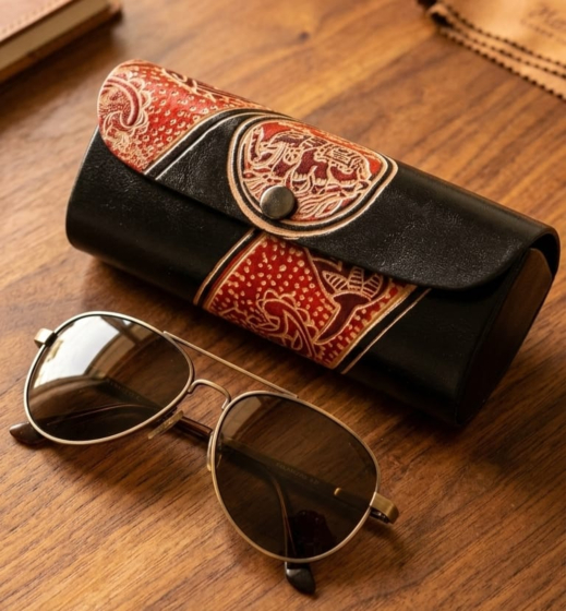 Handcrafted Leather Sunglass Case 