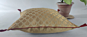 Set of 2 Decorative Gold Brocade Cushion Covers with Piping and Tassels