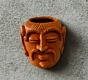 Terracotta mask pot
