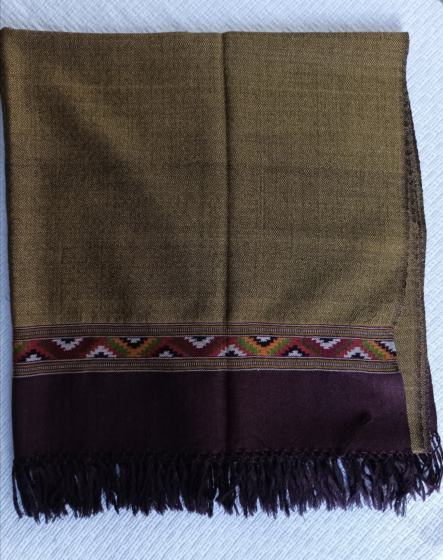 Grey Color Kullu Shawl