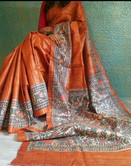 Handloom mulberry silk saree