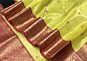 Handloom Chanderi Silk Yellow Saree