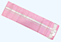 Onion Rose Dhothi with Silver zari border