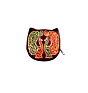 Colorful Peacock Design Genuine Leather Shantiniketan Small Coin Purse
