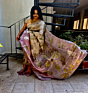 Ecoprint Natural Dyed Mulberry Silk Saree