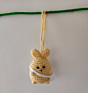 Amigurumi Bunny Bag Charm | Handmade Crochet Car Hanging