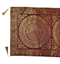 Premium Banarasi Brocade Silk Table Runner -Ethnic Mandala Design  16 x 72 inches - 6 Ft Long - Maroon