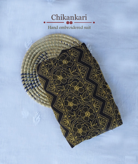 Georgette Kurta Piece | Black