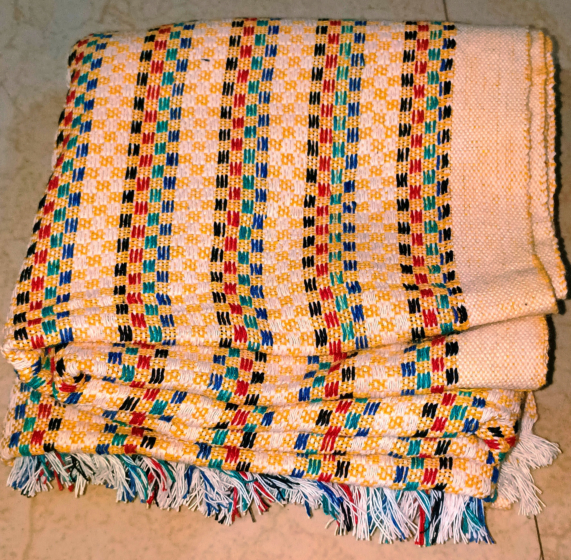 BATH TOWEL HANDLOOM YELLOW