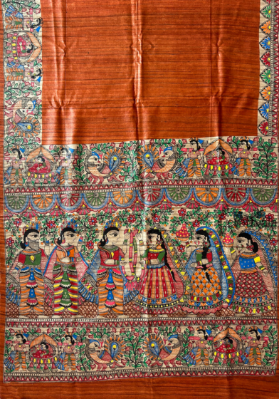 Madhubani Painting Saree