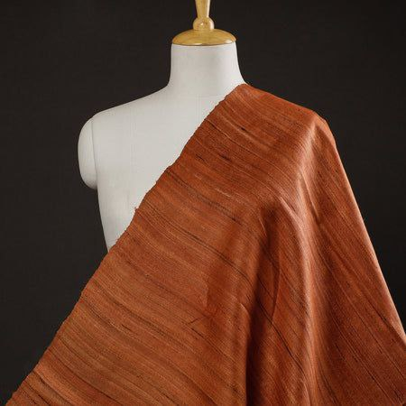 Handloom Tussar Gheecha Silk Dress Material