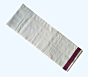 Plain Cream  with Maroon Border Angavastram | Cotton 