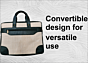 Stylish Expandable Laptop Bag | Durable Jute and Leather Design | 16 Inch