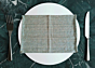 Table Mat Beautiful Handmade Cotton Sea Green color  6 Pieces Set