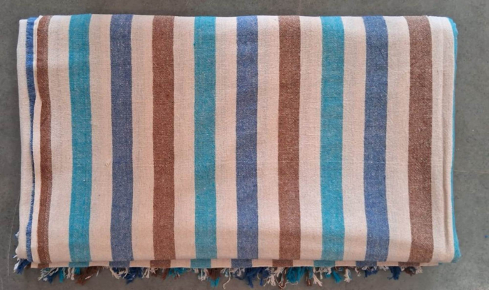 Bed Sheet Double Bed Cotton Woven Stripes