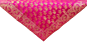 Brocade Silk Table Cloth Square 1 Meter x 1 Meter | Decorative Dining Table Mat with Golden Jacquard Weave | Elegant Home Decor for Festive & Special Occasions - Pink