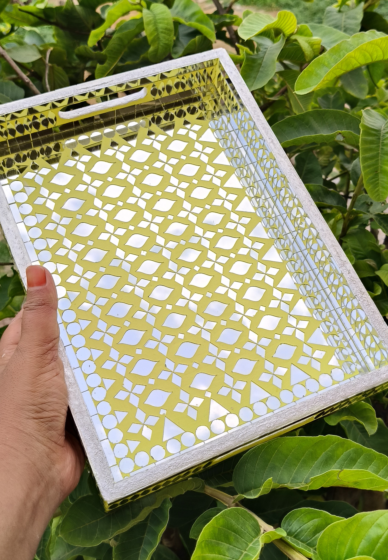 wooden mirror tray PanDan