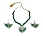JHALMUDHI PATTERN EARRING NECKLACE SET