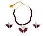 JHALMUDHI PATTERN EARRING NECKLACE SET