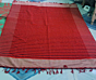 BEDSHEET RED WITH DARK RED PATTI Janta001