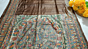 Handloom Tussar Silk Saree  Hand Painted  Madhubani Art 