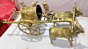 BRASS BULLOCK CART CV090