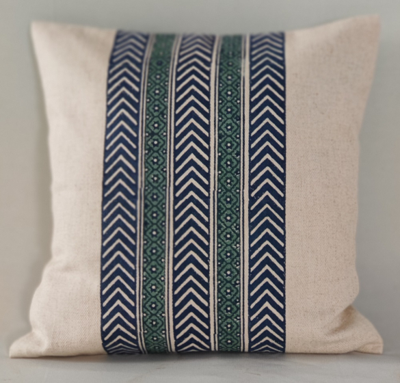 Hand Block Printed Cushion Covers | 16x16 Inches | Set of 2