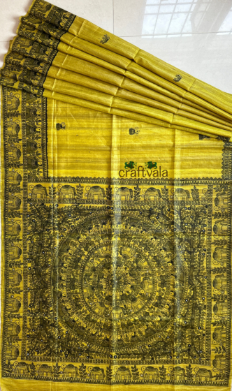 Craftvala Madhubani Painting Saree