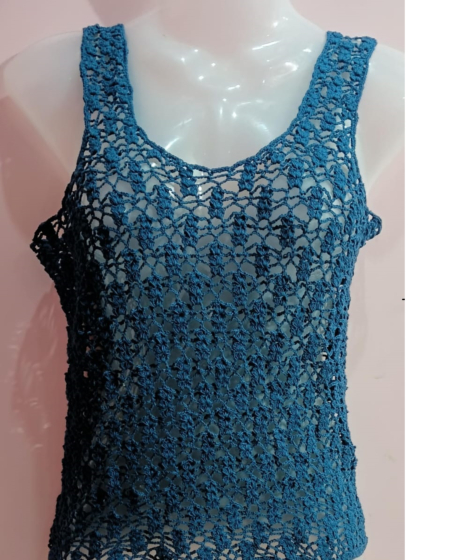 Crochet Top | Navy Blue