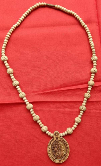 Handcrafted Tulsi Kanthi Mala | 30 x 3 x .6 cm