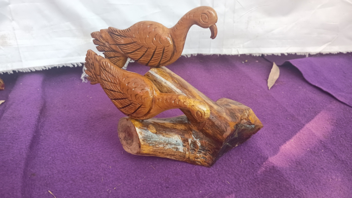 Handcarved Peacock Showpiece