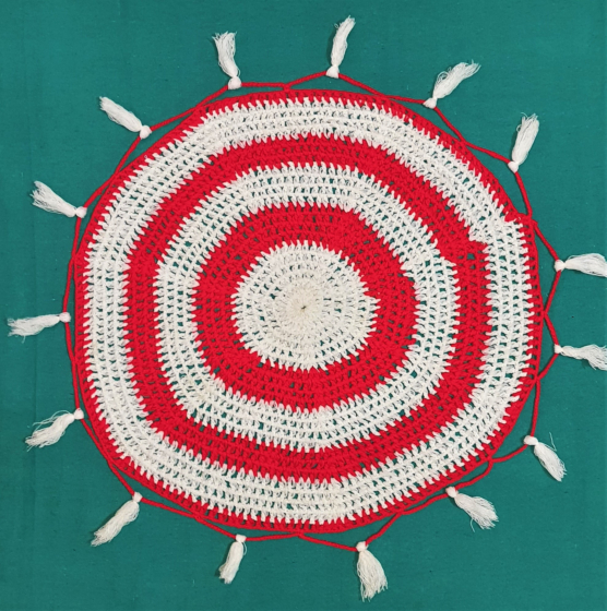 Woolen Thalposh Crosia Design