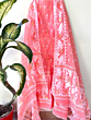 Handloom Unstitched Cotton Suit with Dupatta | Coral Pink