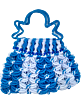 Macrame Handicraft Hand Bag Blue White
