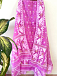 Handloom Unstitched Cotton Suit with Dupatta | Bright Pink