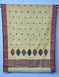 Bengal Handloom Cotton Tangail Cream Saree
